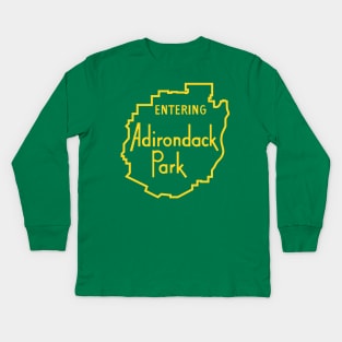 Adirondack Park Sign Kids Long Sleeve T-Shirt
